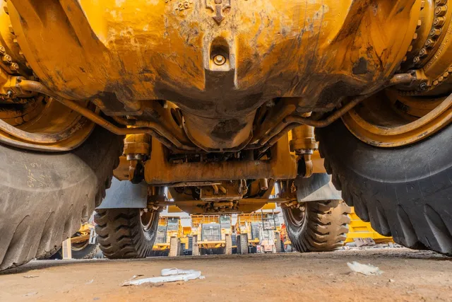 2022 Caterpillar 777 Rigid Dump Truck Under carriage View