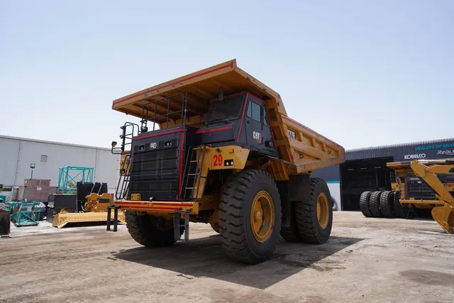 2022 Caterpillar 777E Rigid Dump Truck-Front left view