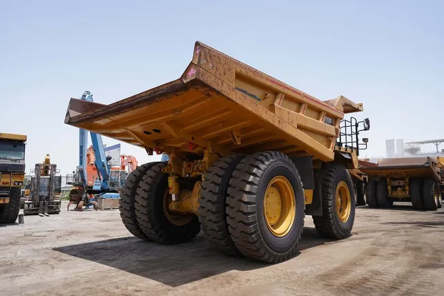 2022 Caterpillar 777E Rigid Dump Truck-Rear Right view