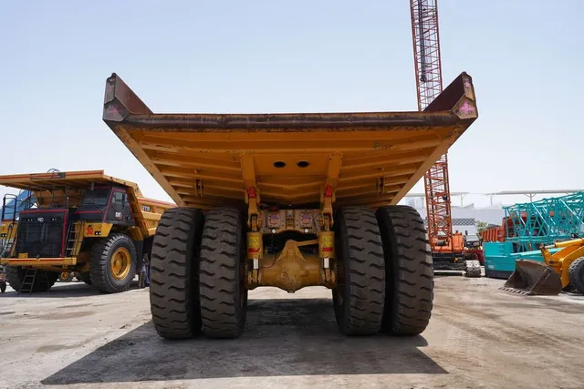 2022 Caterpillar 777E Rigid Dump Truck-Rear view
