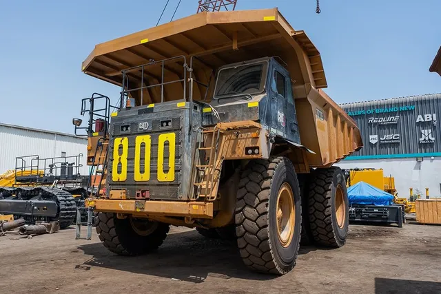 2022 Caterpillar 777E Rigid Dump Truck Front Left View