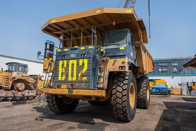 2022 Caterpillar 777E Rigid Dump Truck Front Left View