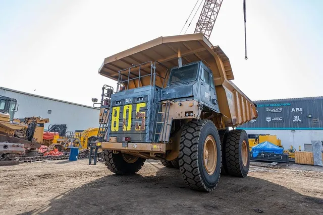 2022 Caterpillar 777E Rigid Dump Truck Front Left View