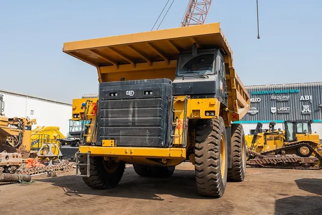 2022 Caterpillar 777E Rigid Dump Truck Front Left View