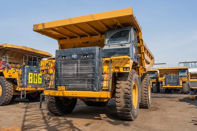 2022 Caterpillar 777E Rigid Dump Truck Front Left View