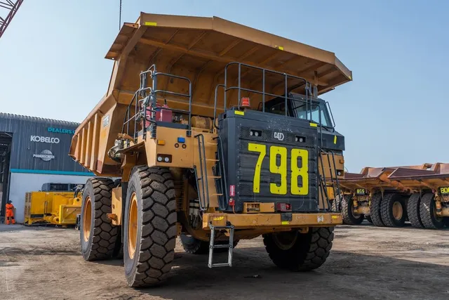 2022 Caterpillar 777E Rigid Dump Truck Front Right View
