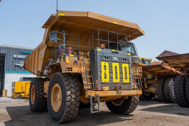 2022 Caterpillar 777E Rigid Dump Truck Front Right View