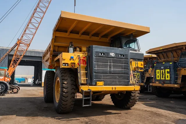 2022 Caterpillar 777E Rigid Dump Truck Front Right View