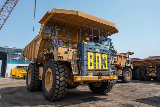 2022 Caterpillar 777E Rigid Dump Truck Front Right View