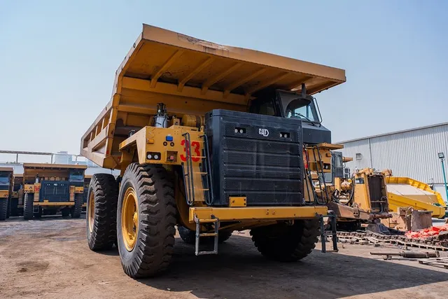 2022 Caterpillar 777E Rigid Dump Truck Front Right View