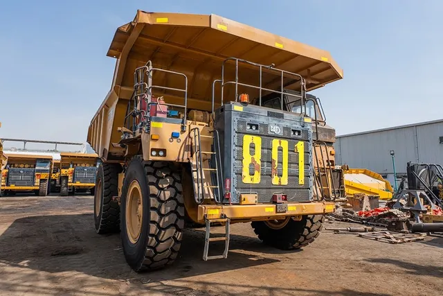 2022 Caterpillar 777E Rigid Dump Truck Front Right View