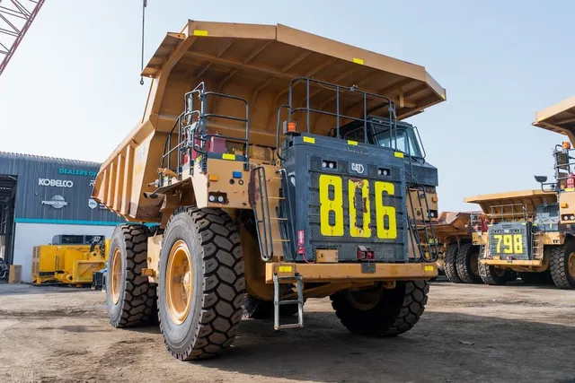 2022 Caterpillar 777E Rigid Dump Truck Front Right View