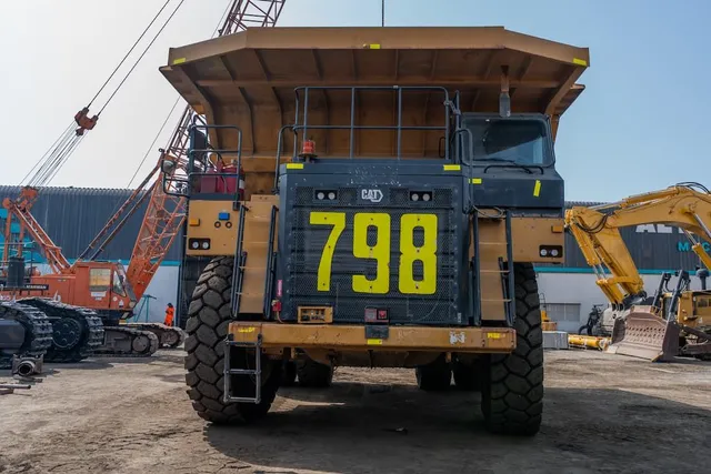 2022 Caterpillar 777E Rigid Dump Truck Front View