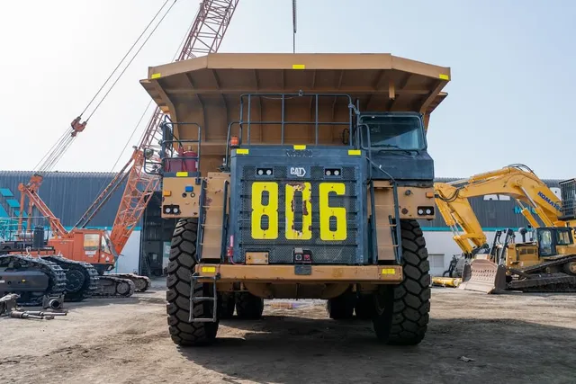 2022 Caterpillar 777E Rigid Dump Truck Front View