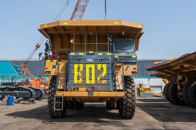 2022 Caterpillar 777E Rigid Dump Truck Front View