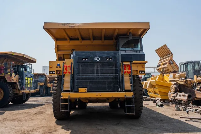 2022 Caterpillar 777E Rigid Dump Truck Front View