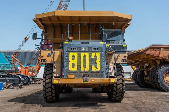 2022 Caterpillar 777E Rigid Dump Truck Front View