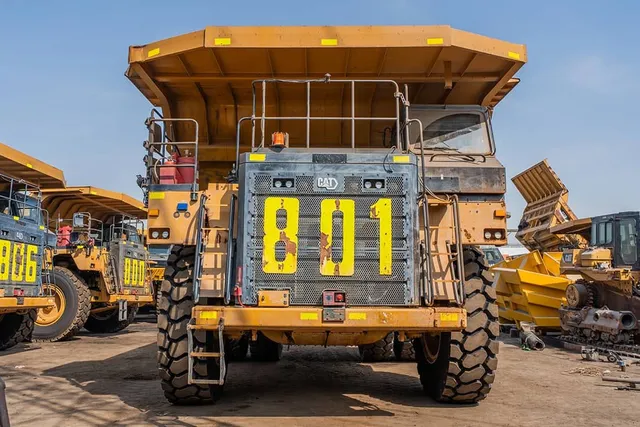 2022 Caterpillar 777E Rigid Dump Truck Front View
