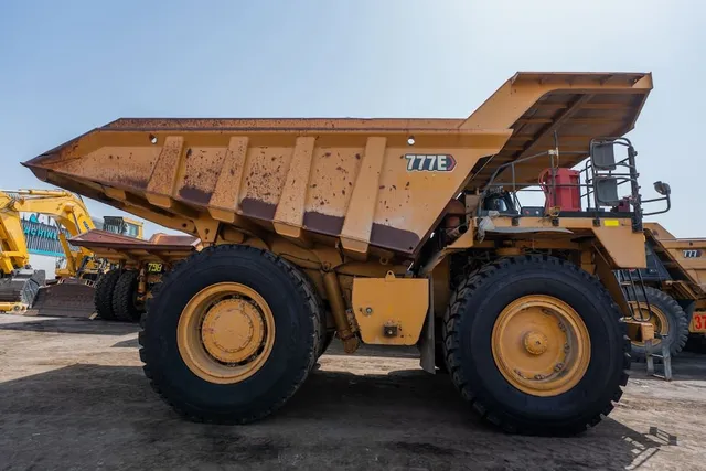 2022 Caterpillar 777E Rigid Dump Truck Front Right View