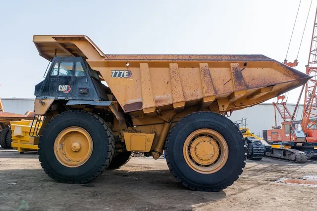 2022 Caterpillar 777E Rigid Dump Truck Right Side View