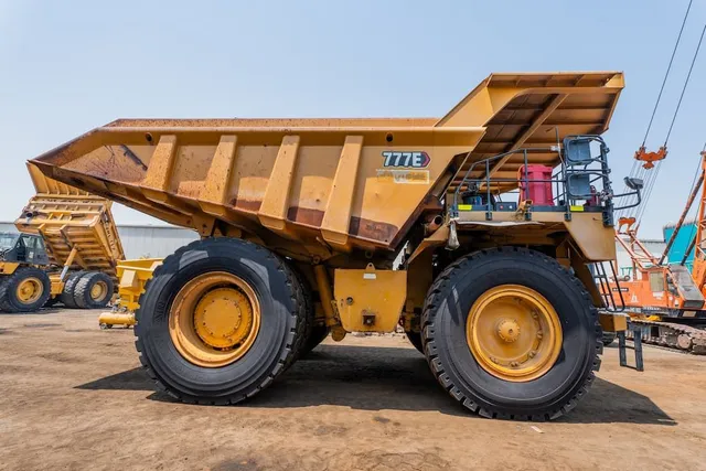 2022 Caterpillar 777E Rigid Dump Truck Right Side VIew