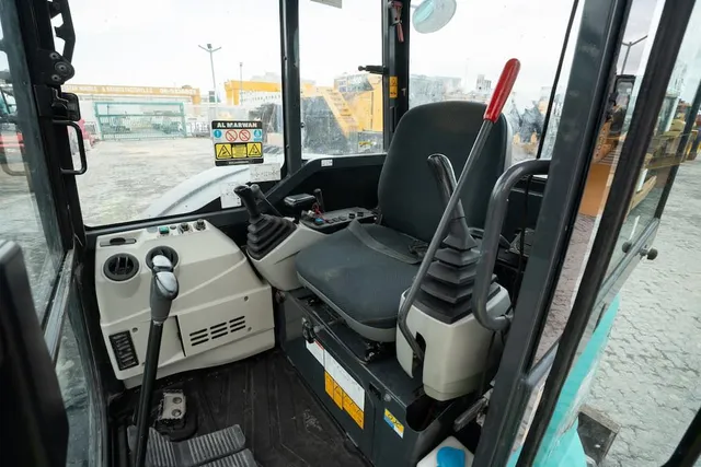 2022 Kobelco SK55SRX-6 Mini Excavator Inside Cabin View