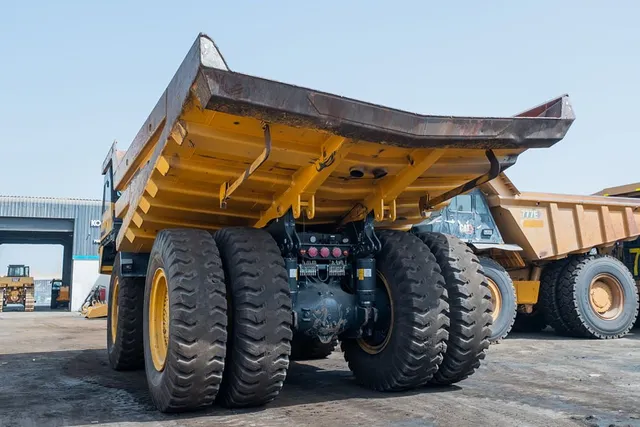 2022 Komatsu HD785-7 Rigid Dump Truck Rear Left View