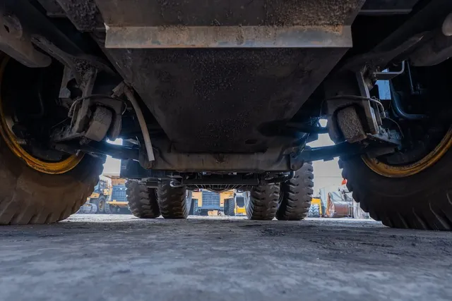 2022 Komatsu HD785-7 Rigid Dump Truck Under carriage View