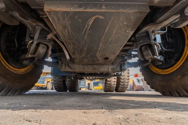 2022 Komatsu HD785-7 Rigid Dump Truck Under carriage View