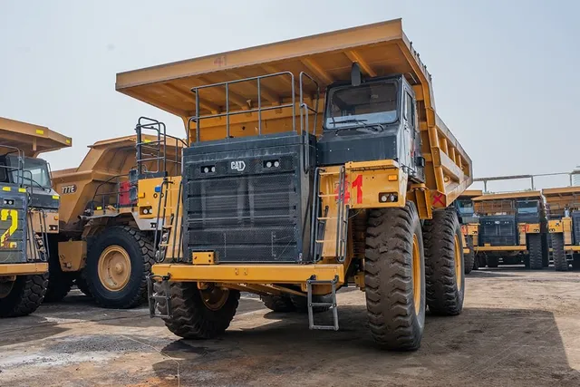 2023 Caterpillar 777 Rigid Dump Truck Front Left View