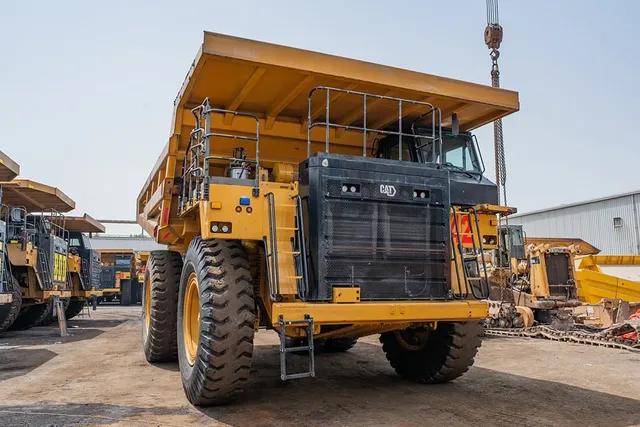 2023 Caterpillar 777 Rigid Dump Truck Front Right View