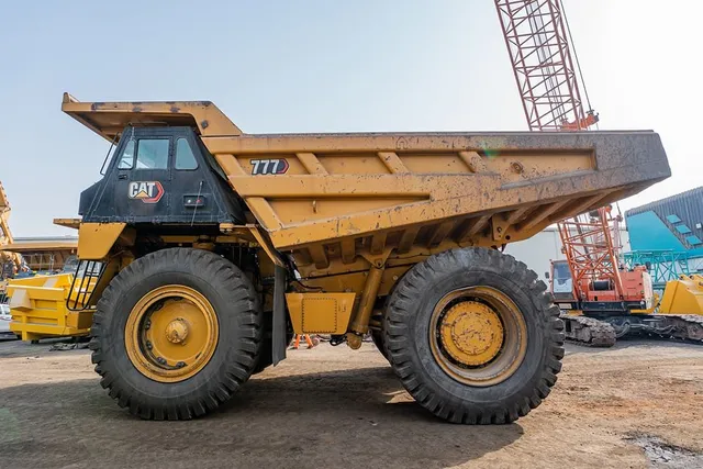 2023 Caterpillar 777 Rigid Dump Truck Left Side View