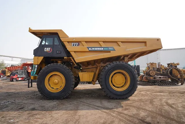 2023 Caterpillar 777 Rigid Dump Truck Left Side View