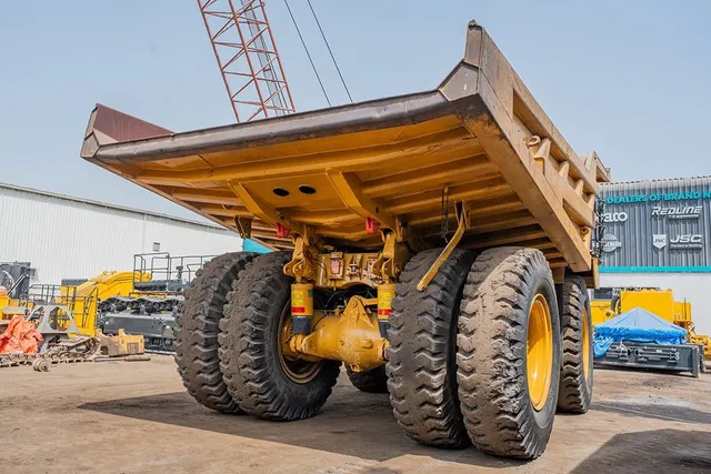 2023 Caterpillar 777 Rigid Dump Truck Rear Right View