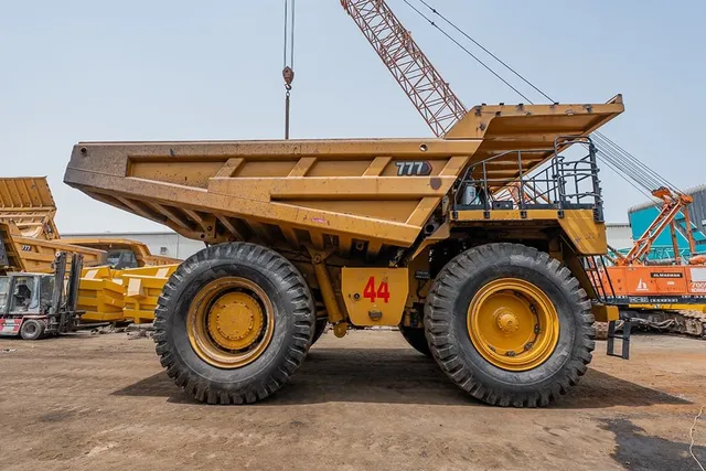 2023 Caterpillar 777 Rigid Dump Truck Right Side View