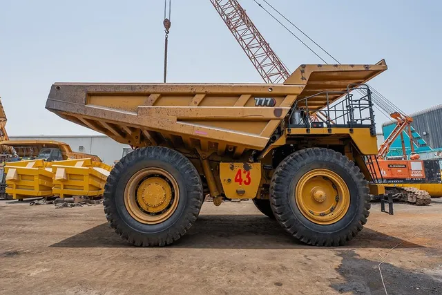 2023 Caterpillar 777 Rigid Dump Truck Right Side View