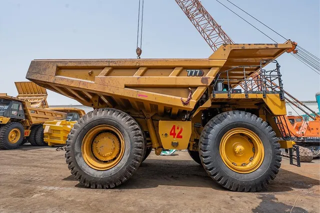2023 Caterpillar 777 Rigid Dump Truck Right Side View