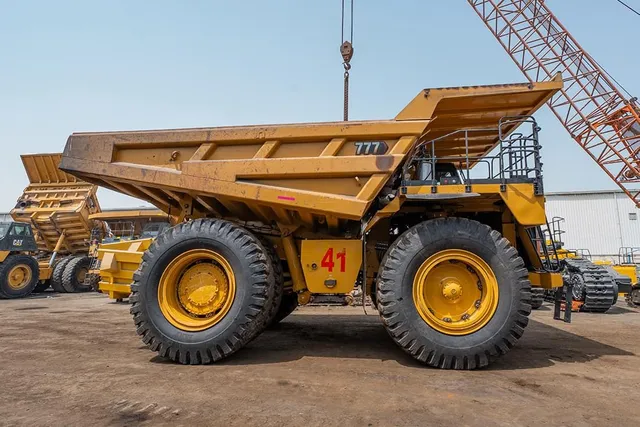2023 Caterpillar 777 Rigid Dump Truck Right Side View