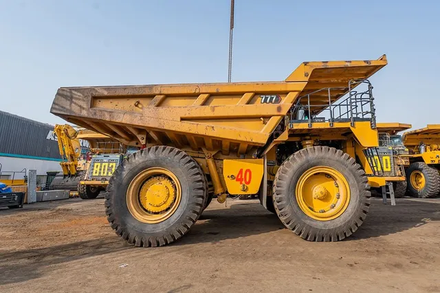 2023 Caterpillar 777 Rigid Dump Truck Right Side View