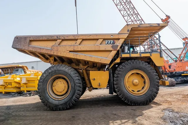 2023 Caterpillar 777 Rigid Dump Truck Right Side View