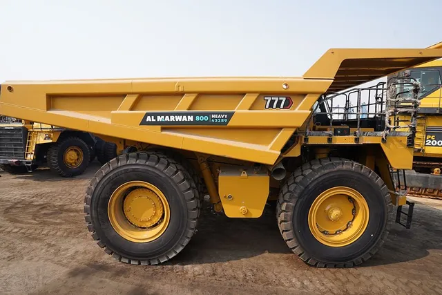 2023 Caterpillar 777 Rigid Dump Truck Right Side View