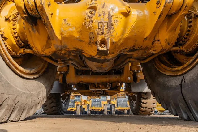 2023 Caterpillar 777 Rigid Dump Truck Under carriage View