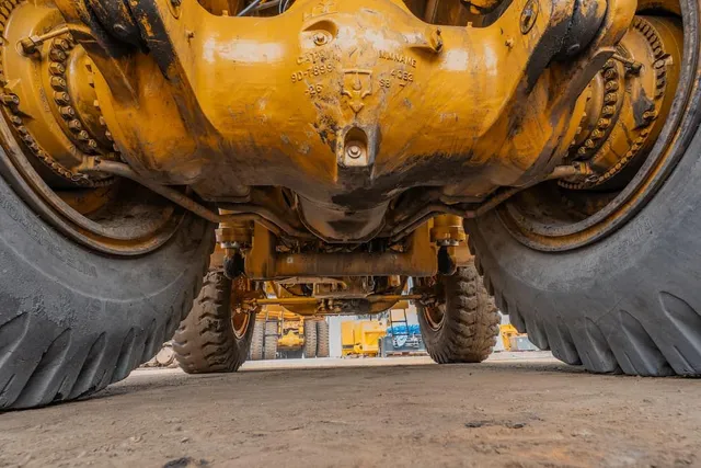 2023 Caterpillar 777 Rigid Dump Truck Under carriage View