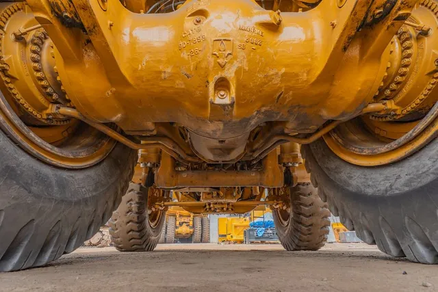 2023 Caterpillar 777 Rigid Dump Truck Under carriage View