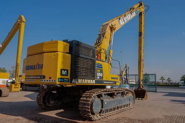 2023 Komatsu PC850-8R1 Long Boom Excavator Rear Right View