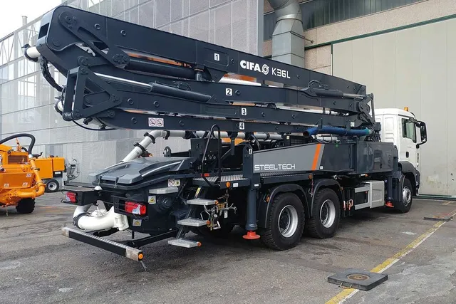 Cifa K36L Concrete Pump Truck rear right view