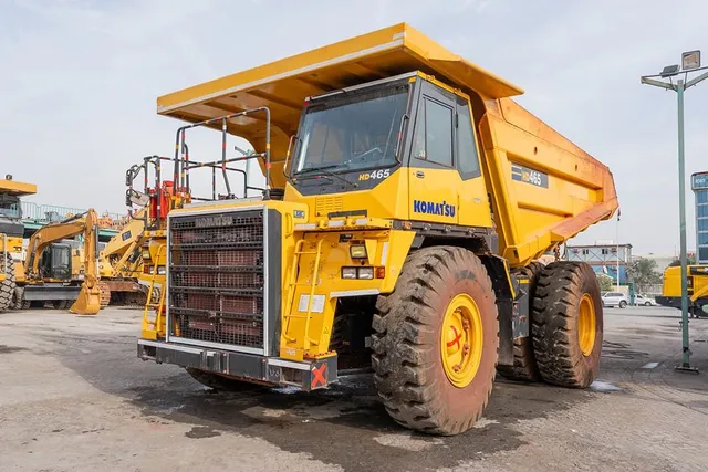 2024 Komatsu HD465-7EO Rigid Dump Truck Front Left View