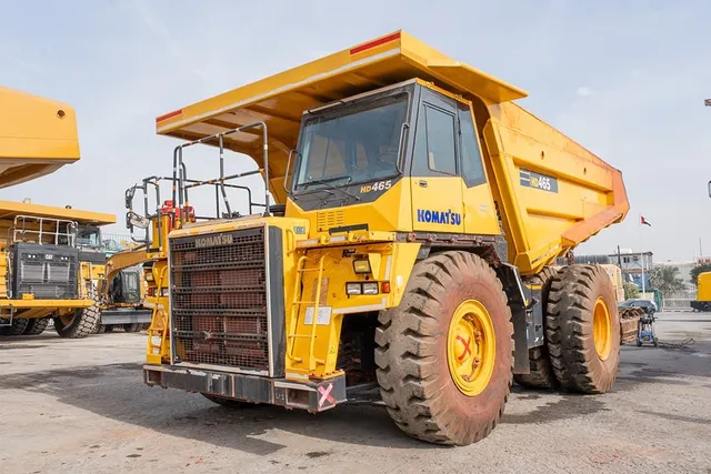 2024 Komatsu HD465-7EO Rigid Dump Truck Front Left View