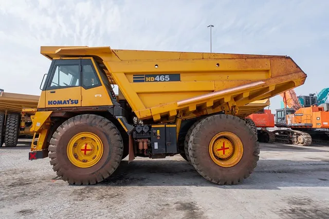 2024 Komatsu HD465-7EO Rigid Dump Truck Left Side View