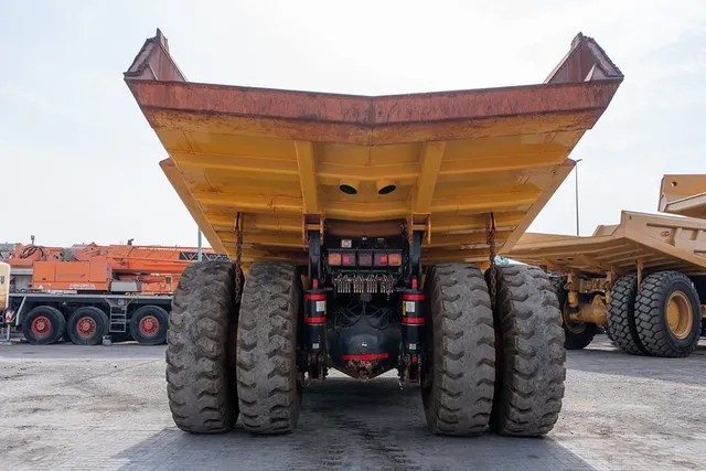 2024 Komatsu HD465-7EO Rigid Dump Truck Rear View